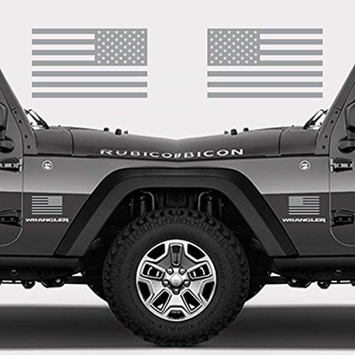 American Subdued Flags Sticker Decal Tactical Military Flag USA Off Road