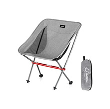 Japan Direct Shipping NATUREHIKE Official Shop Outdoor Chair Chair Aluminum Alloy Lightweight Compact Folding Chair Back Stability [Load Capacity 150KG] Assembly Easy With Storage Bag