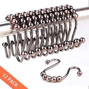 Stainless Steel Curtain Hooks Bathroom Shower