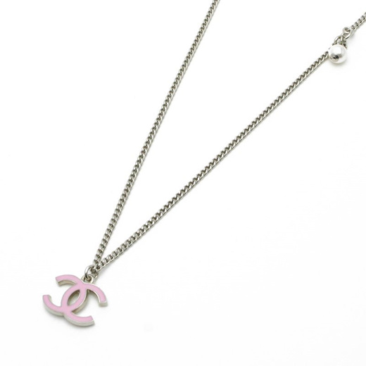 Qoo10 - Chanel CHANEL Simple CC Cocomark Pearl Necklace Pink x