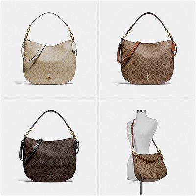 coach elle hobo signature