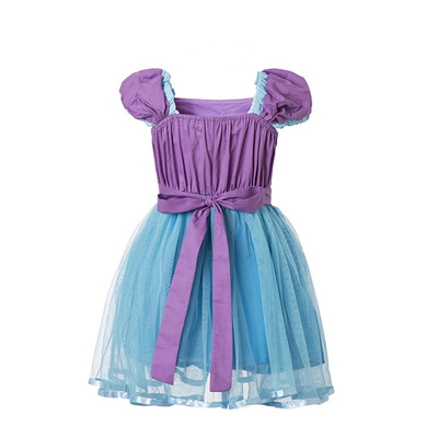 Shop The Little Mermaid Tail Princess Ariel Dress Cosplay Costume Kids For Girl Fancy Green Dress Be - 