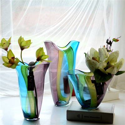 Qoo10 Modern European Stained Glass Bamboo Vases Home Decoration