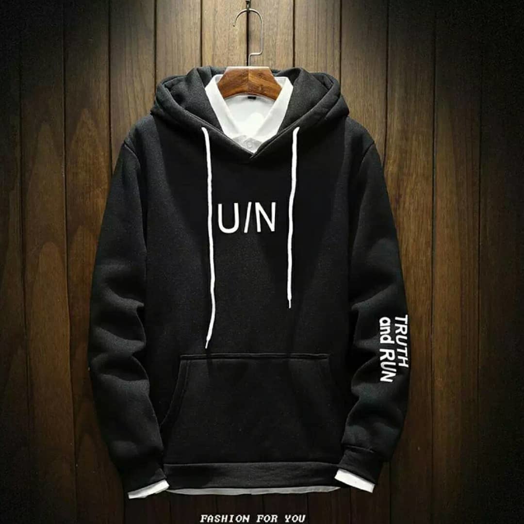 hoodie man black