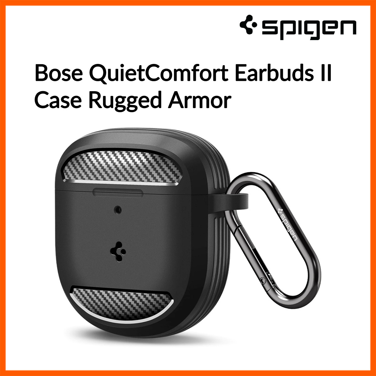 Spigen Rugged Armor Bose QuietComfort イヤホンケースカバー(2020)用