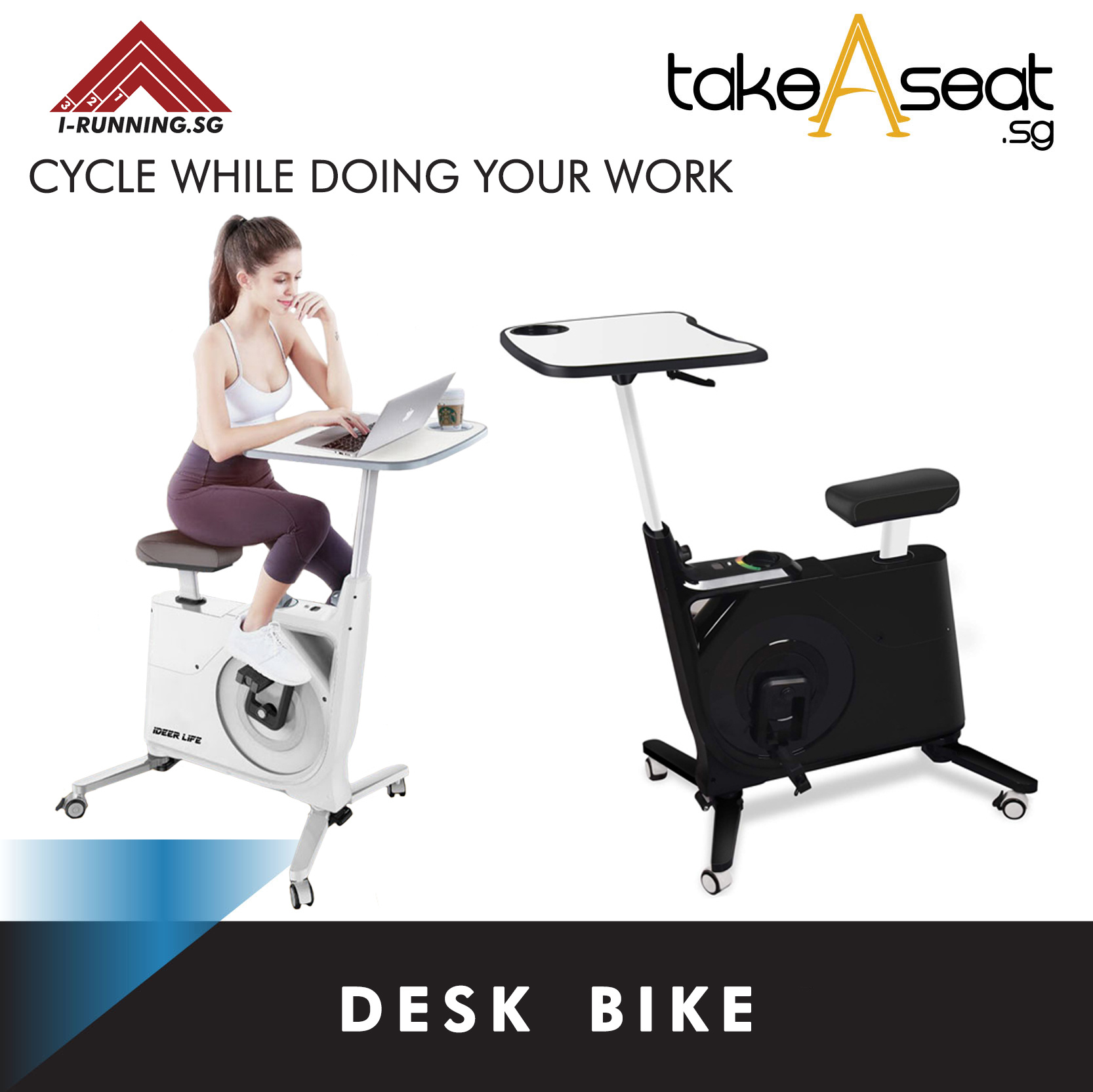 Qoo10 Desk Exercise Bike Sports Equipment