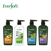 [BUNDLE OF 2] EVERSOFT Organic Shampoo 480ml x 2 - Avocado Matcha Olive Oil Micellar