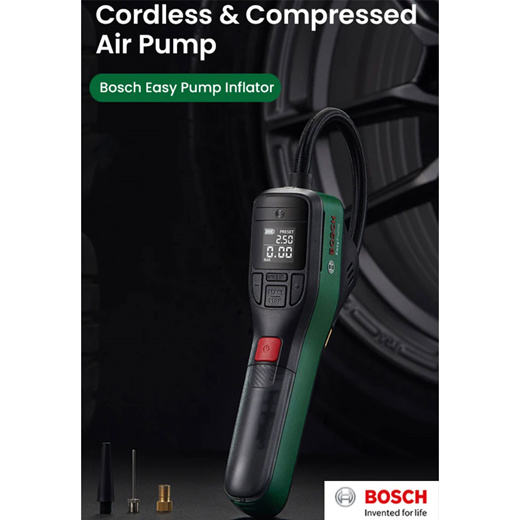 Qoo10 - BOSCH Easy Pump Cordless Compressed Air pump Cordless Tyre Pump  Tyre I : Home Electronics