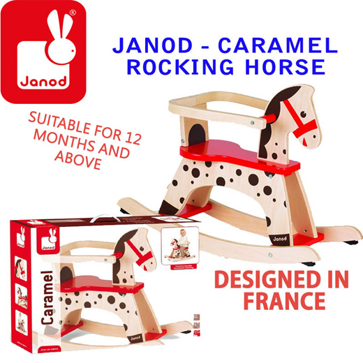 janod caramel rocking horse