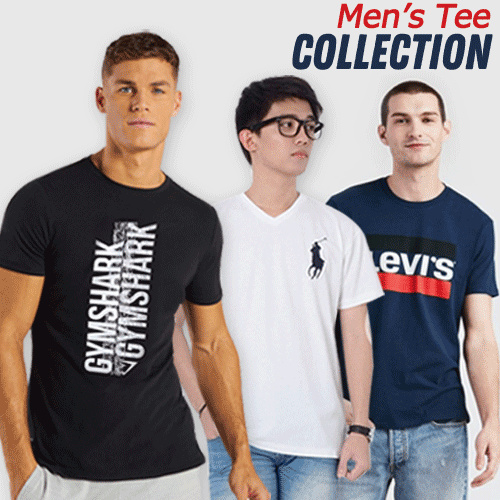 New Collection Mens Tee- 11 Style Deals for only Rp40.000 instead of Rp78.431