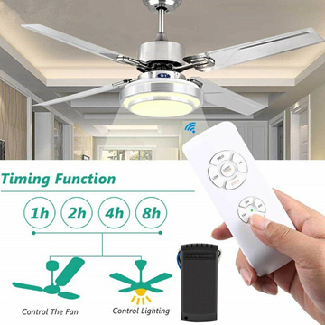 30M Universal Ceiling Fan Light Lamp Remote Controller Kit & Timing  Wireless Light Remote Control Receiver For Ceiling Fan 110-240V