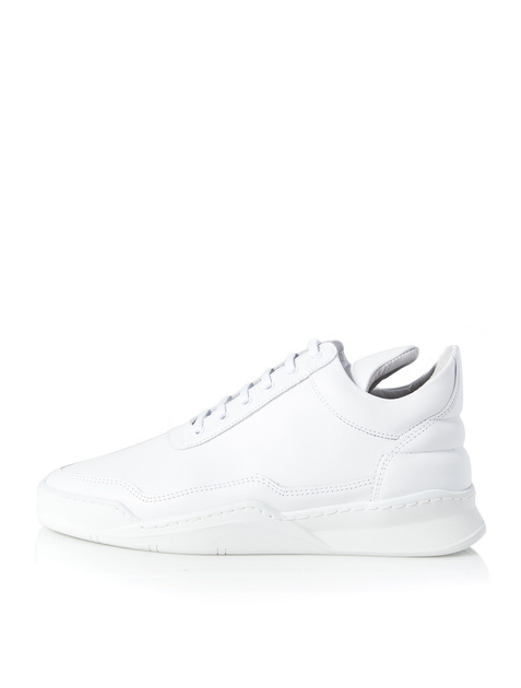 all white low top sneakers