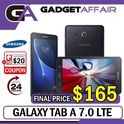 (Local Set) Samsung Tab A 7.0 LTE SM-T285 / 1Year Local Samsung Warranty Deals for only RM5.55 instead of RM9