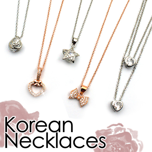 Korean on sale pendant necklace