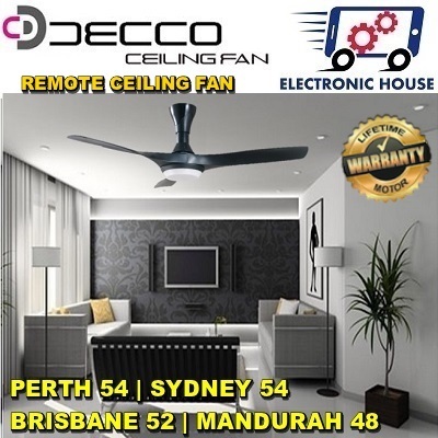 Decco Decco Ceiling Fan Mandurah 48 Perth 54 Sydney 54 Brisbane 52 Lifetime Warranty On Motor