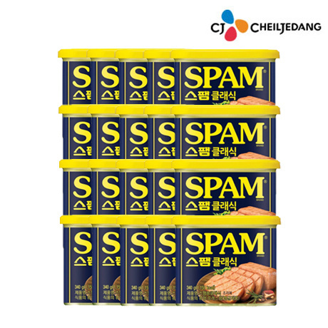 [W Prime] CJ CheilJedang Spam Classic 340g 20 pieces