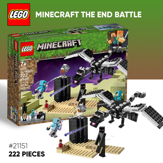New Minecraft Lego Set!!! The End Battle!!