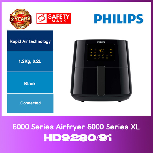 Airfryer PHILIPS XL Série 5000 connecté HD9280/70