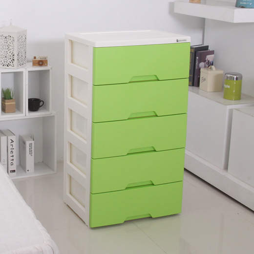 Qoo10 Plastic Storage Drawer Green Color 5layer Furniture Deco