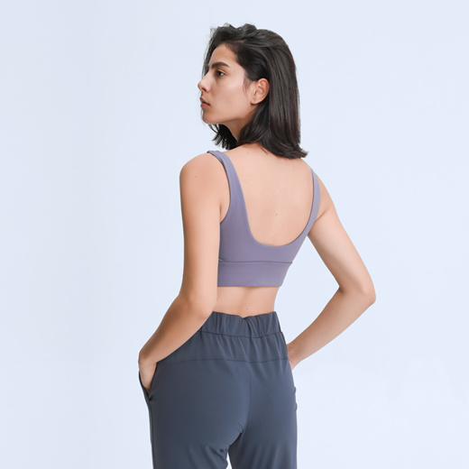 NCLAGEN Yoga Vest With Built In Bra Push-up Sports Underwear Women
