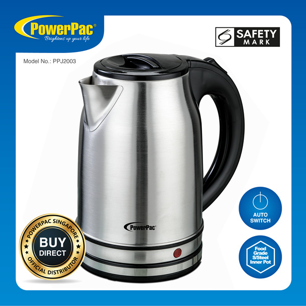 PowerPac 1.7L Stainless Steel Cordless Jug Deals for only S$40 instead of S$40