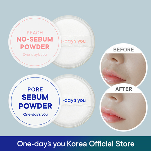 Qoo10 - ONE DAYS YOU Pore Sebum Powder/Peach Sebum Powder Korean