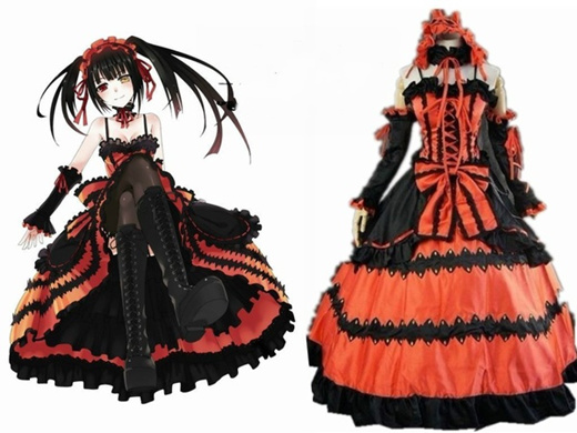 Qoo10 - Date A Live Kurumi Tokisaki Cosplay costume dress : Kids Fashion