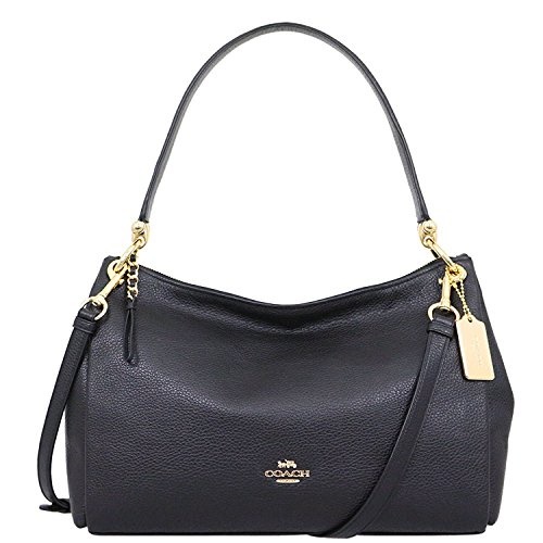 coach pebble leather mia shoulder bag