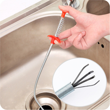 Sewer Pipe Dredging Extractor Flexible Grabber Claw Reacher Tool Drain Clog  Remover Cleaning Tool for Sewer Sink Toilet New 