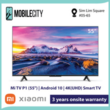 [Local SG Set] Xiaomi Mi TV P1 55 inch 4K UHD | Android 10 Smart TV | 3 years On-site Warranty