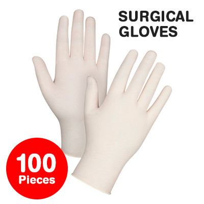surgical rubber gloves