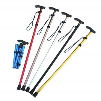 Qoo10 - Walking Hiking Cane For Men Women Alloy Folding Walking Stick ...