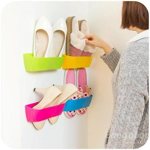 Qoo10 Diy Paste Three Dimensional Super Glue Hanging Shoe Shelf Rack Wall Bu E Ticket