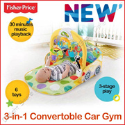 fisher price convertible car gym