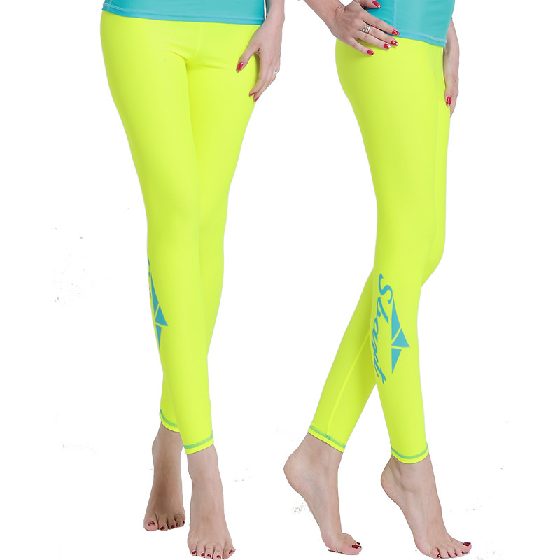 long swim pants for ladies