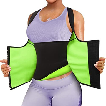 NINGMI Sweat Vest for Women Sauna Tops Workout T Shirt Waist