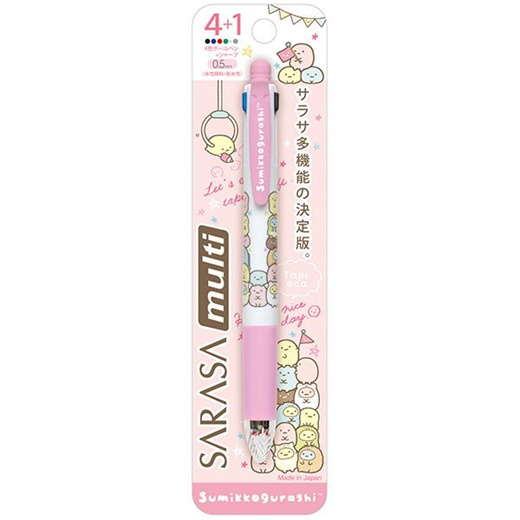 Qoo10 Japan San X Sumikko Gurashi Zebra Sarasa 4 Color Ballpoint Pen And Mec Stationery Sup