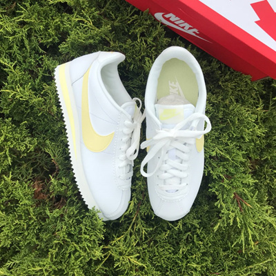 nike cortez yellow womens