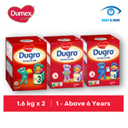 [Bundle of 2] Dumex Dugro Stage 3/4/5 Growing Up Children Milk Powder Formula 1.6kg (1-Above 6 year)