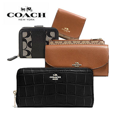 authentic coach wallet