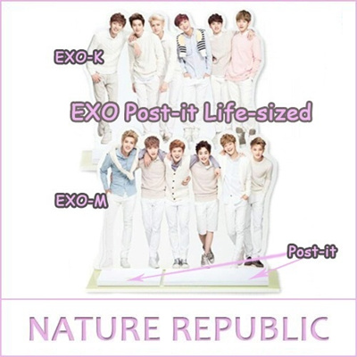 Qoo10 Nature  Republic  EXO  Paper Sticker Standee W18cm 