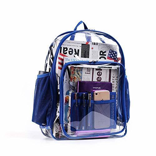 clear backpack with wheels