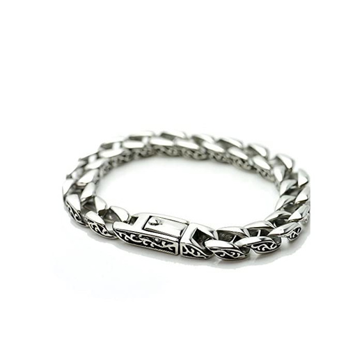 Qoo10 - [Silver One] on Arabex Pattern Kihei Bracelet [Silver 4