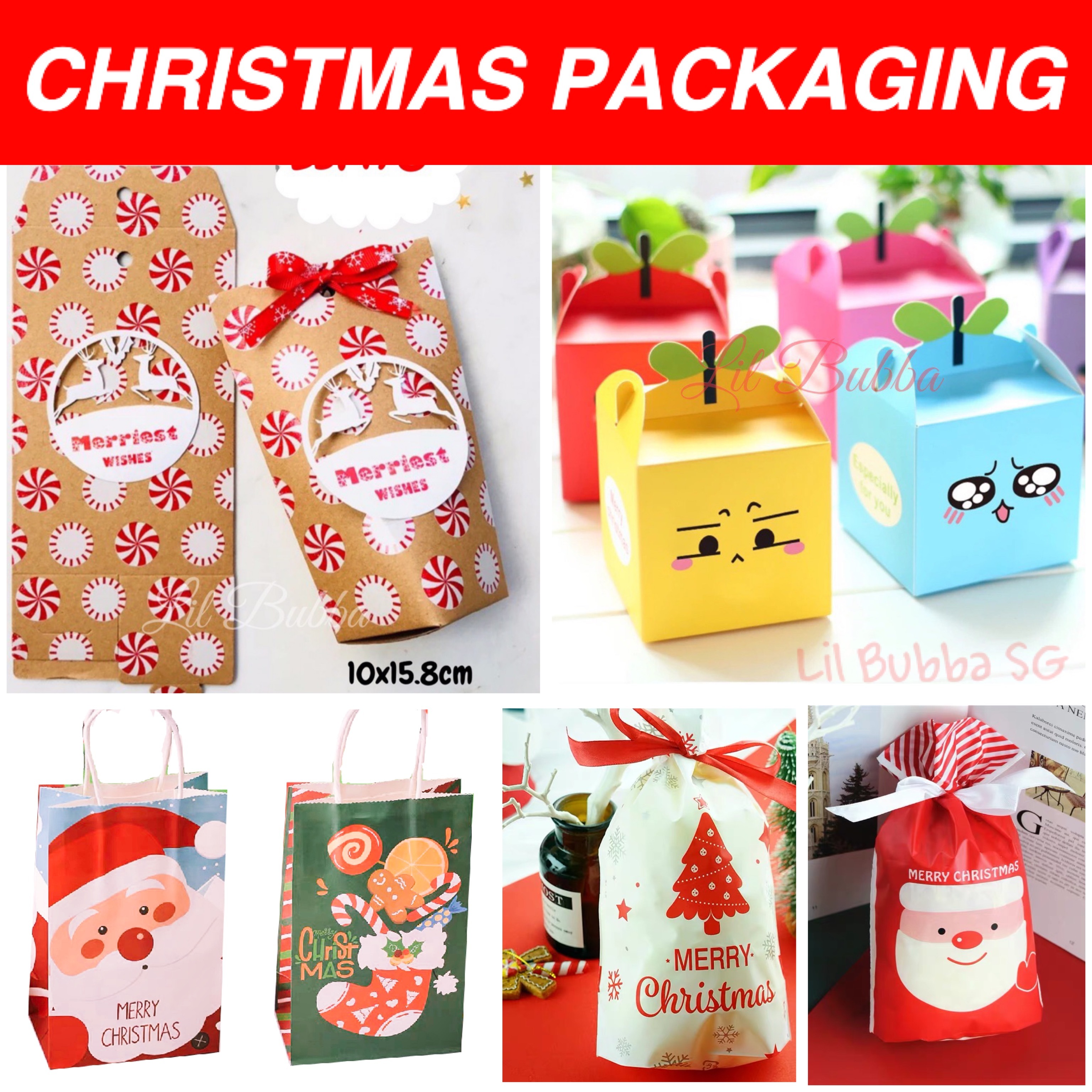 christmas packaging supplies