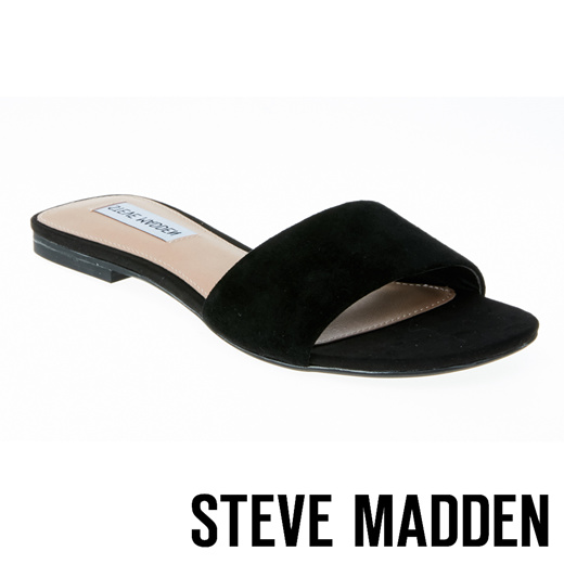 steve madden black slippers