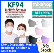 *Flash Deal* KF94 Disposable Medical Headloop Children and Adult Mask SG Ready Stock