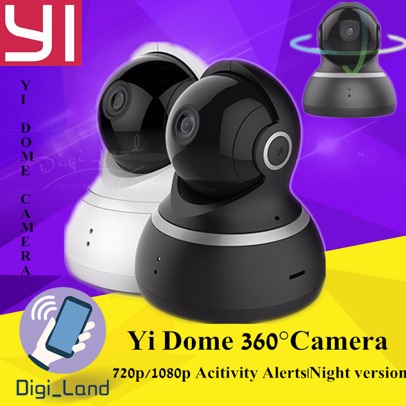 Xiaomi Yi Dome Ip Camera 720p 1080p Ptz Wifi Webcam Infrared Night Vis Cameras Record Qoo10