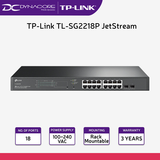 Qoo10 - TP-Link TL-SG2218P JetStream 18-Port Gigabit Smart Switch