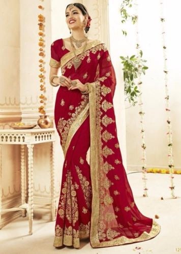 Qoo10 Heavy Bridal Saree Wedding Saree Bollywood Designer Saree