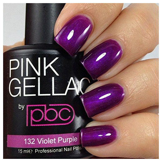 Qoo10 Pink Gellac Gel Nagellack Farbe 132 Violet Purple Uv Led Hartend 1 Bath Body